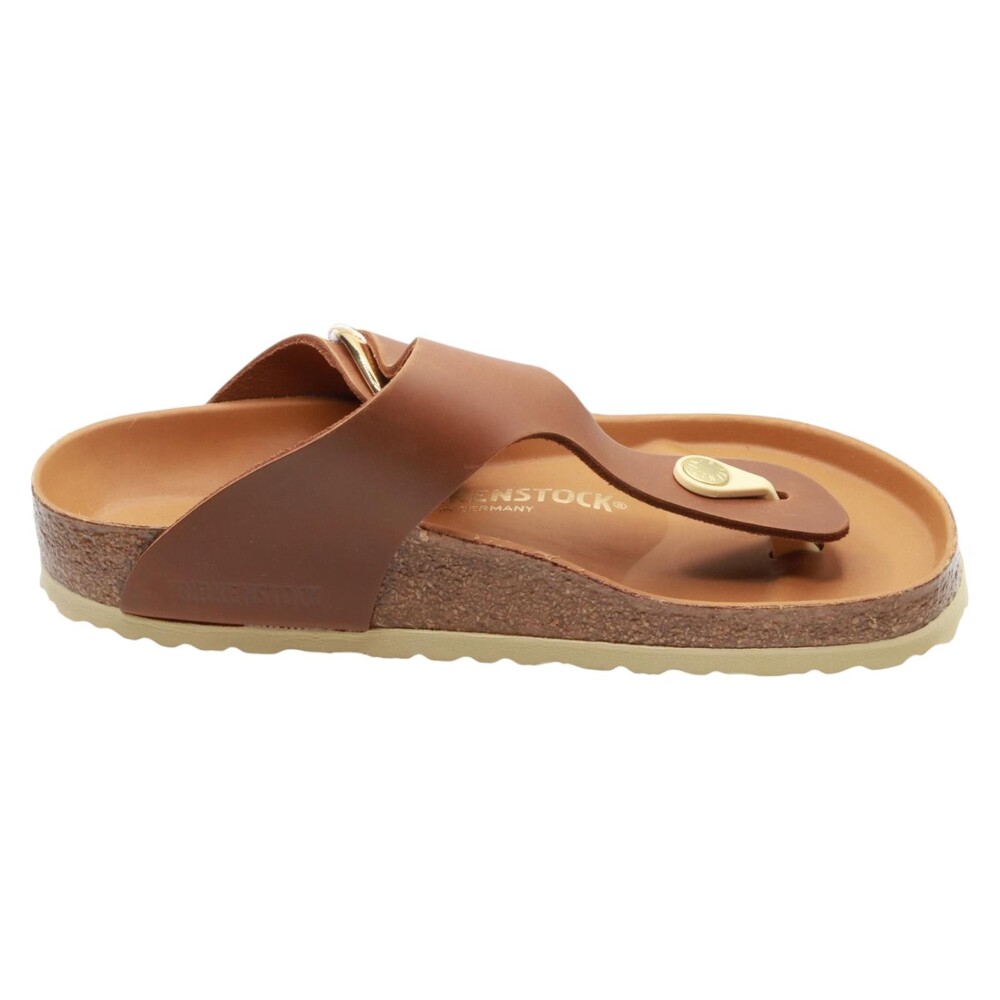 BIRKENSTOCK WOMEN'S GIZEH BIG BUCKLE SANDALS, COGNAC, 6 US MEDIUM RG 37 EU - Picture 5 of 5
